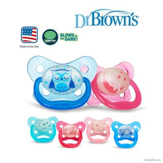 Dr Brown’s Imported PresentVent Luminous Shu Sleeping pacifiers single set1