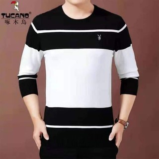 Korean Fashionable Playboy Mens Casual Longsleeve Sweatshirt