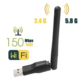 Mini Wireless MT7601 USB 150M WIFI Adapter 2.0 Mbps Network Card 802.11 B / g / n LAN With Rotating Antenna WiFi USB LAN Dongle Adapter For PC Laptop