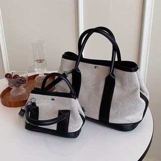 ❇♨Large capacity bag 2021 new bag female summer wild canvas bag niche design tote bag crossbody bag