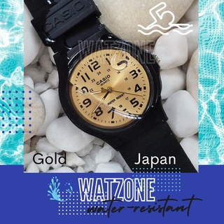 Men Watches✜Wrist Watch Casio Analog Black Rubber Strap Unisex Watch Water Resistant Watch Relo