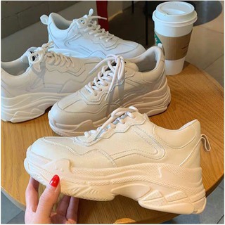 Korean Fashion Wihte Rubber shoes White Sneakers For Women (4)