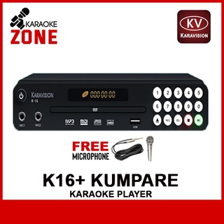 Karavision K16 Plus Kumpare (HDMI) Karaoke Player With 14000+ Songs Free Hyundai Wired Microphone