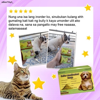 【Ready Stock】❅♠❈Pro-lific Sulfur Medicated Soap for Cats and Dogs 135g