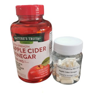 Nature's Truth Apple Cider Vinegar Capsules 1200mg per Serving, 30 or 50 Capsules