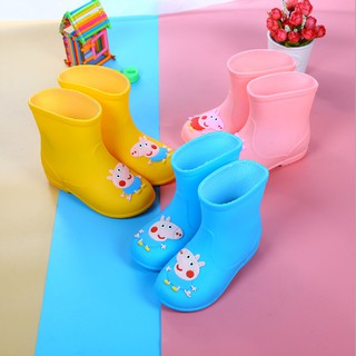 Children Kids Cartoon Waterproof Non-slip Rain Boots Shoes
