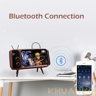 Retro Mini TV Bluetooth wireless Speaker phone holder