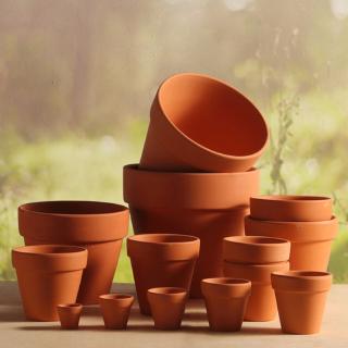 10Pcs Mini Terracotta Pot Clay Ceramic Pottery Planter Cactus Flower Pots Succulent Nursery Pots