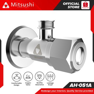 Mitsushi AH-051A 304 Stainless Steel One-Way Angle Valve Set