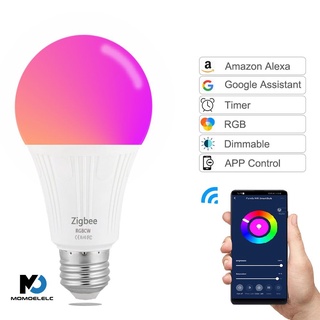 Zigbee Smart Home LED Bulb Light Lamp RGB for Tuya Smart Life Smartthings Alexa Google Home momoelelc