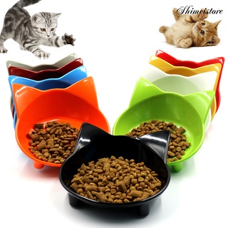 New ♟ Cute Kitten Cat Ears Food Water Non-slip Storage Dish Utensil