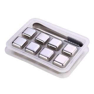 Stainless Steel Ice Cubes 304 Metal Ice Cubes Ice Stones Ice Whisky Whiskey Ice Cubes Frozen Ice Cubes Environmental Ice Cubes Ice Cubes Stainless Steel Ice Cubes Water Tartar Ice Artifact Whiskey Ice Cube