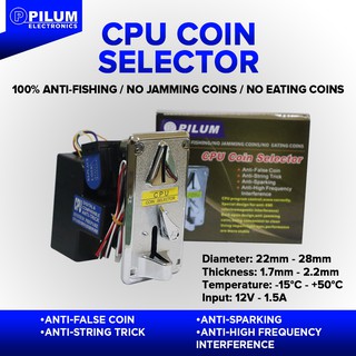 CPU COIN SELECTOR (Multi coin selector / Electronic / Coin acceptor / Coin slot / PISONET )