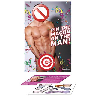Bachelorette Party Pin the Macho on the Man! Sensual Toy