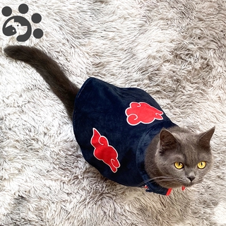 Cosplay Naruto Akatsuki Cat Costumes for Cats Funny Plush Cute Cats Costumes Funny Cat Clothes Clothing for Cats Pet Products