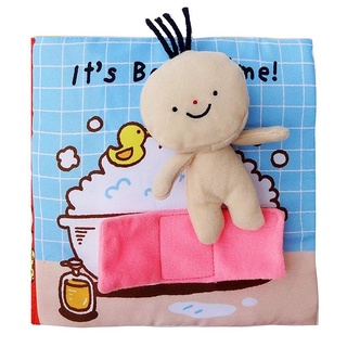Baby Cloth Book Bath Baby Early Enlightenment Education to Open a Bath Book tzjA