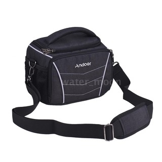Andoer 600D Fabric Material Stylish Multi-function Camera Shoulder Bag with Waterproof Rain Cover f