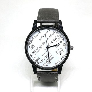 Geneva Math Equation Fax Leather Watch