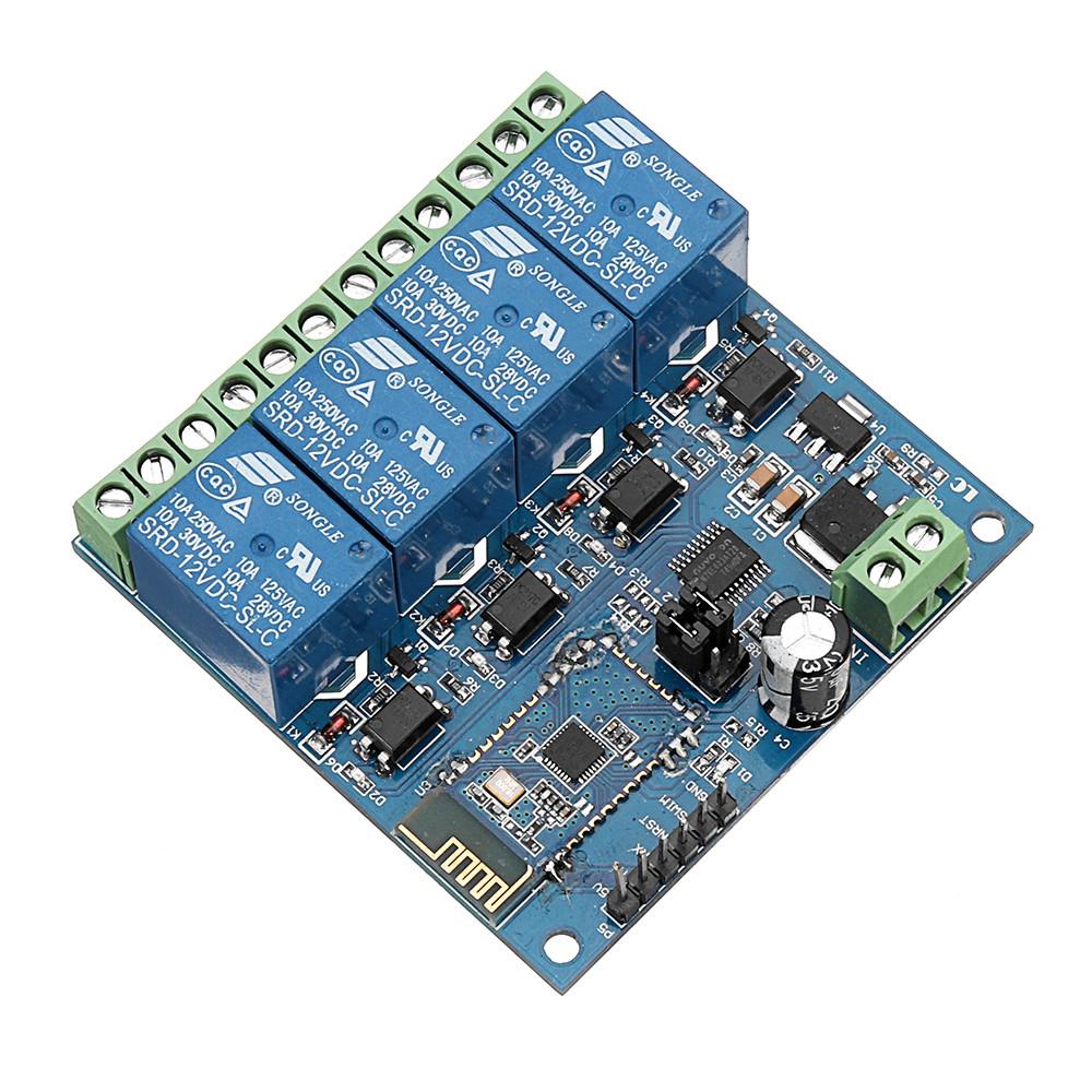 DC12V 4-Channel Android Mobile bluetooth Relay Module (1)