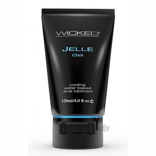 Wicked Jelle Chill Water Base Anal Gel 120mililitre