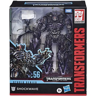 Hasbro Transformers toy SS56 becomes 3 leader-level shockwave L-class SS54 airplane Megatron V-class