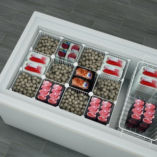 Freezer racks, layered partitions, internal grid baskets, classification partitions, partitions, col