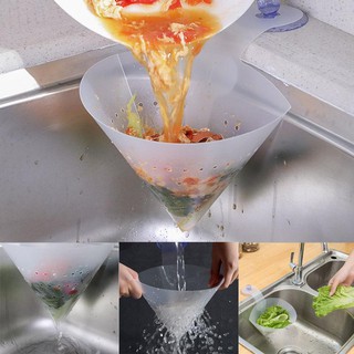 Kitchen Sink Self-Standing Stopper Strainer Food Drainer Filter Separation Net Suction Cups