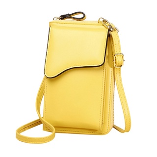 Women Fashion Wallet Crossbody Bag PU Leather Handbag Card Holder Phone Bag Zipper Coin Purse (4)
