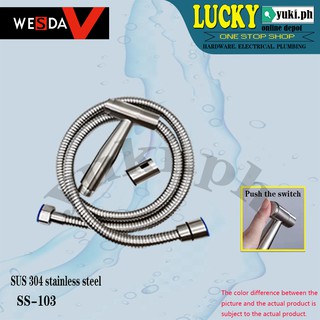 SS-103 WESDA SUS 304 STAINLESS STEEL BIDET SHOWER SET TOILET WASHER DOUBLE OUTLET SMALL SHOWER