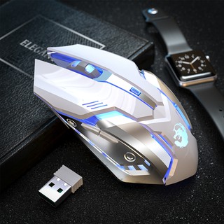 Rechargeable Wireless Optical Mouse Silent LED Backlit Mice USB Optical Ergonomic Gaming Mouse PC Laptop Computer Mouse