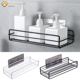 ✨GM✿ Iron Kitchen Bathroom Shower Shelf Storage Suction Basket Caddy Rack