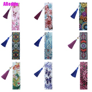 [ARedtin] 5D DIY Diamond Painting with Tassel Shaped Diamond Embroidery Book Marks