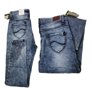 Women's jeans ♞120# HIGHWAISTED ACID WASHED BLUE FOR HER✹