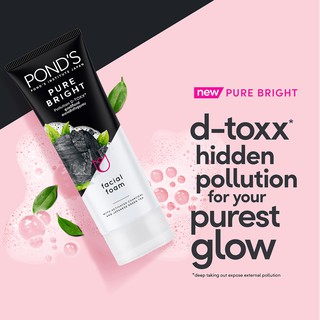 [Promo Bundle] POND'S Detoxing Double Cleanse (Charcoal Vit. Micellar Water 100ml, Facial Foam 100g) (8)
