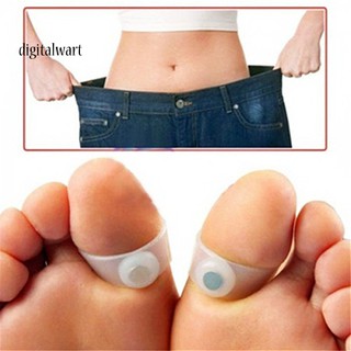ZB_2Pcs Silicone Magnetic Foot Massage Toe Ring Durable Keep Slimming Health Circle