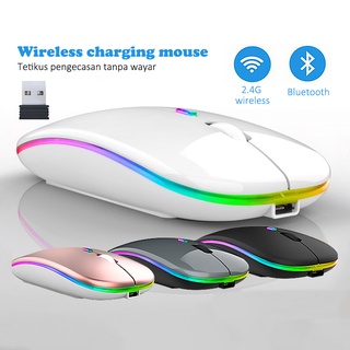 Wireless Mouse Bluetooth 2.4Ghz Receiver Optical Adjustable Mice Rechargeable Gaming Mouse