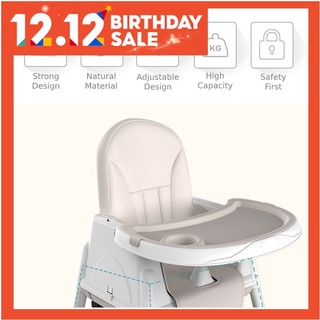◕△[COD] Baby High Chair with Adjustable Height and Removable Legs (with 4 free wheels)