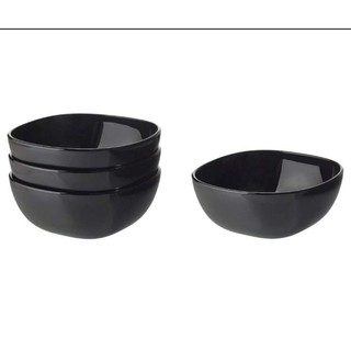IKEA BACKIG, Bowl, black14 cm, Set of 4