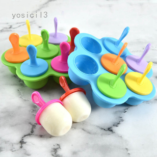 yosicil3 Silicone Mini Ice Pops Mold Ice Cream Ball Lolly Maker Popsicle Mould Baby DIY Food Yogurt Icebox