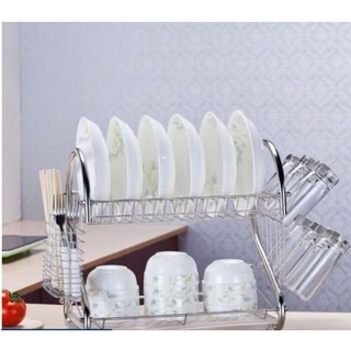 COD 2 layer dish drainer stainless steel