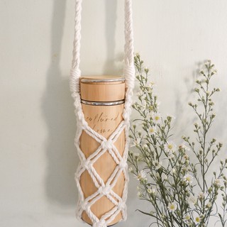 Cultured Home • Beach Bag | Macrame Tumbler/Bottle/Wine Holder Bag