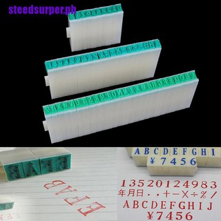 『Surper』1 Set English Alphabet Letters Numbers Rubber Stamp Free Combination Diy Craft