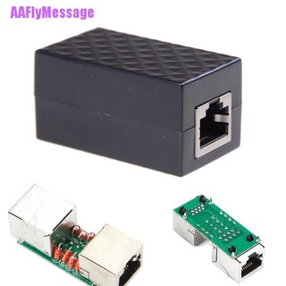 [AAFlyMessage]RJ-45 Lightning Arrester Adapter Ethernet Surge Protector Network Protect Tool
