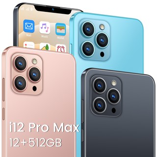New arrival Smartphone i12 pro max 12GB RAM+512GB ROM Dual SIMCARD Dual Standby. Cellphone mobilephone