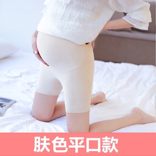 Maternity Modal Lace Pants For Pregnant Women Summer High Waist Solid Elastic Sexy Mini Capris Pregnancy Ice Silk Soft Short (6)