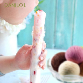 DANILO1 Travel 20pcs Practical Ice Lolly Ice Cream Self-sealing Bag Disposable Transparent Ice Cream Makers Candy Ice Tray Outdoor Mold Bags/Multicolor