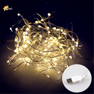 LK LED String Light/10M 5M 3M/Silver Wire Fairy Lights/Home Christmas Wedding Party Decor/By USB