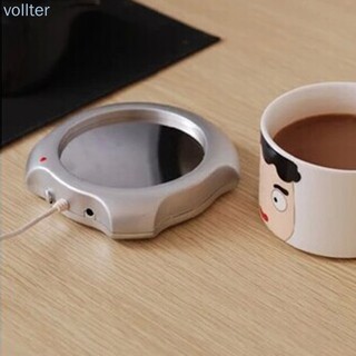 VOLL Warmer Pad Heater Coasters Tea Coffee Beverage Cup Mug USB Aluminum Alloy Home Office Electric Mat