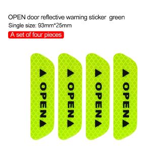 4pcs Car Door Stickers Reflective Safety Warning Stickers Strips Anti-scratch Decorative Car Stickers (9)