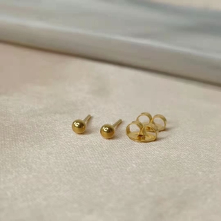 Tyaa Jewelry US 10K Gold Stud Earrings 3mm Ball Earring